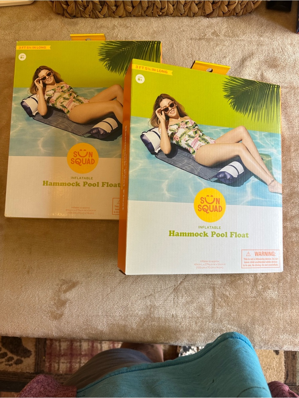Set of 2 Hammock Pool Floats
